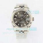 EW Factory Swiss Replica Rolex Datejust 31 Dark Grey Dial Jubilee Bracelet